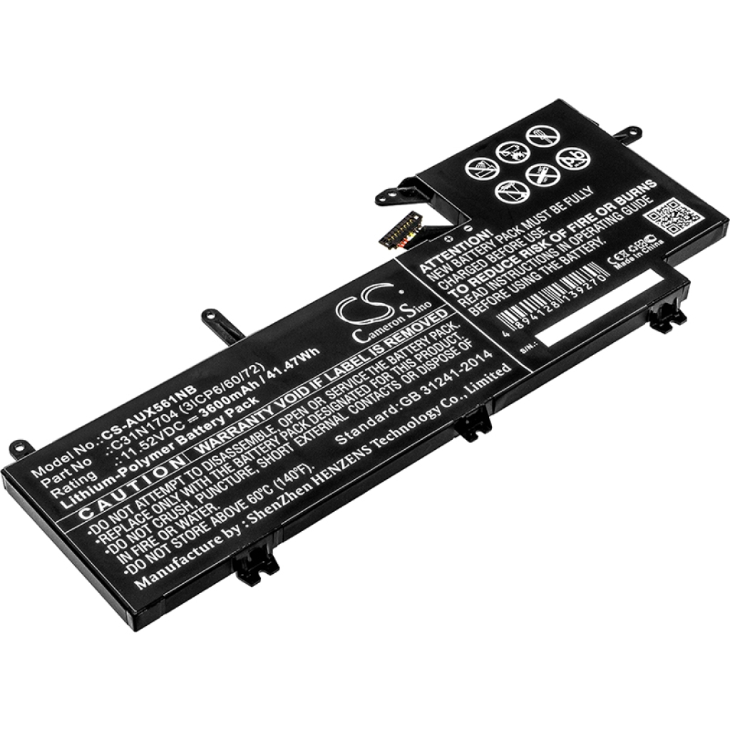 Batterier Ersätter UX561UD-BO005T