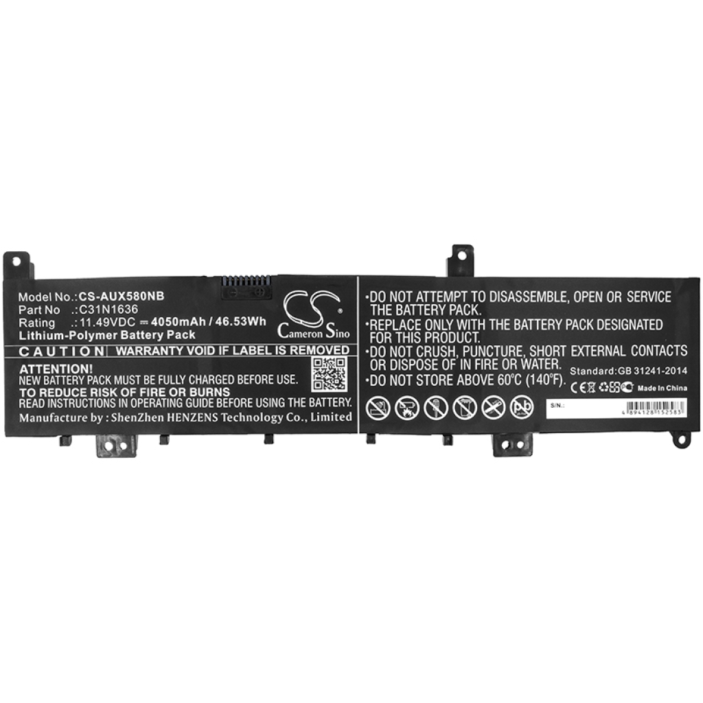 Notebook battery Asus N580GD