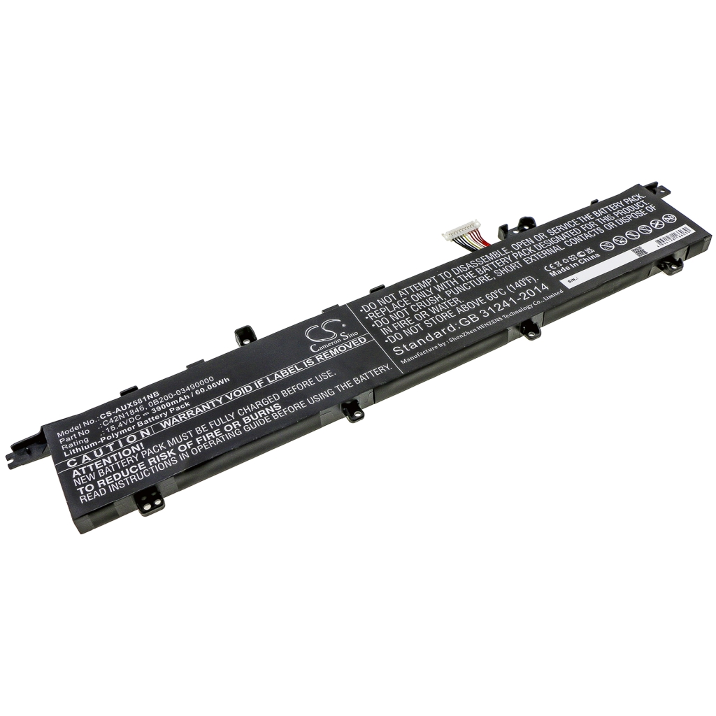 Batterier Ersätter ZenBook Pro Duo UX581GV-XB74T