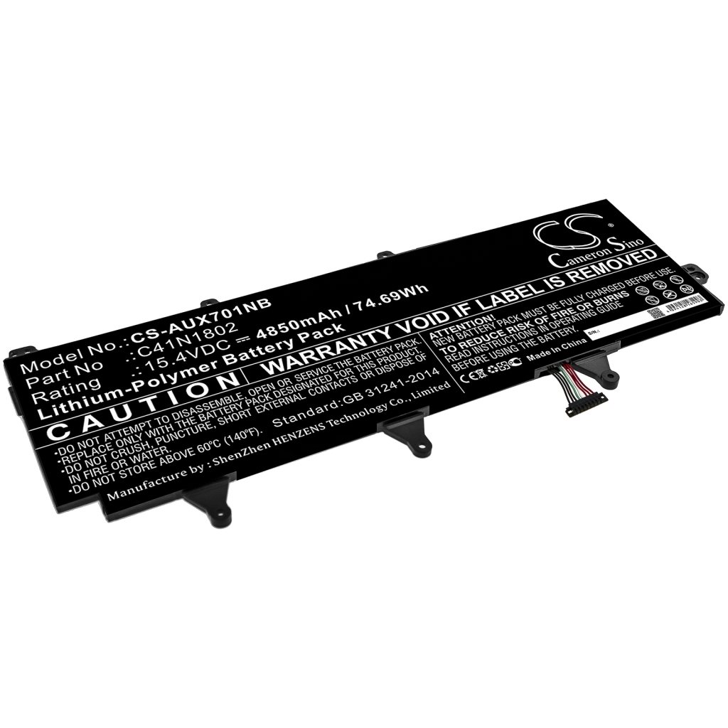 Batterier till bärbara datorer Asus CS-AUX701NB