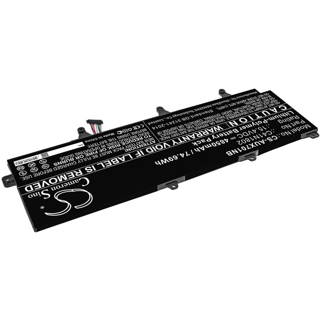 Batterier Ersätter ROG Zephyrus S GX701GWR-H6062T