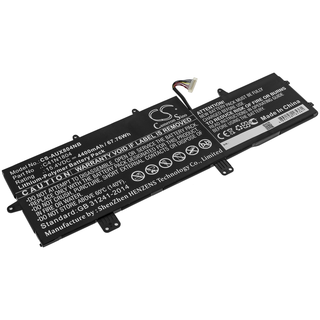 Batterier Ersätter ZenBook Pro 14 UX480FD-BE012T