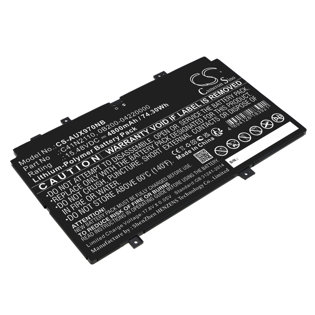 Battery Replaces C41N2110