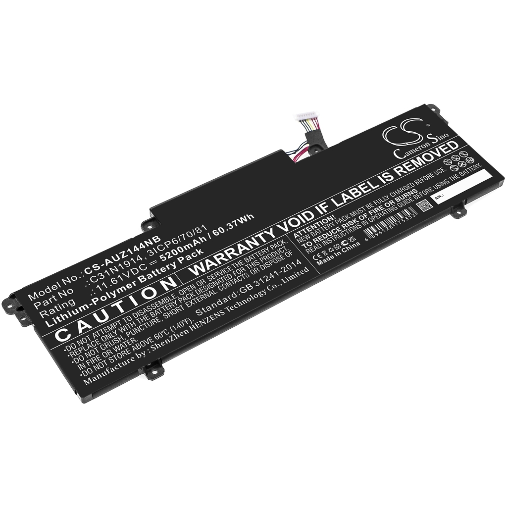 Batterier Ersätter Zenbook 14 UX435EA-A5003T