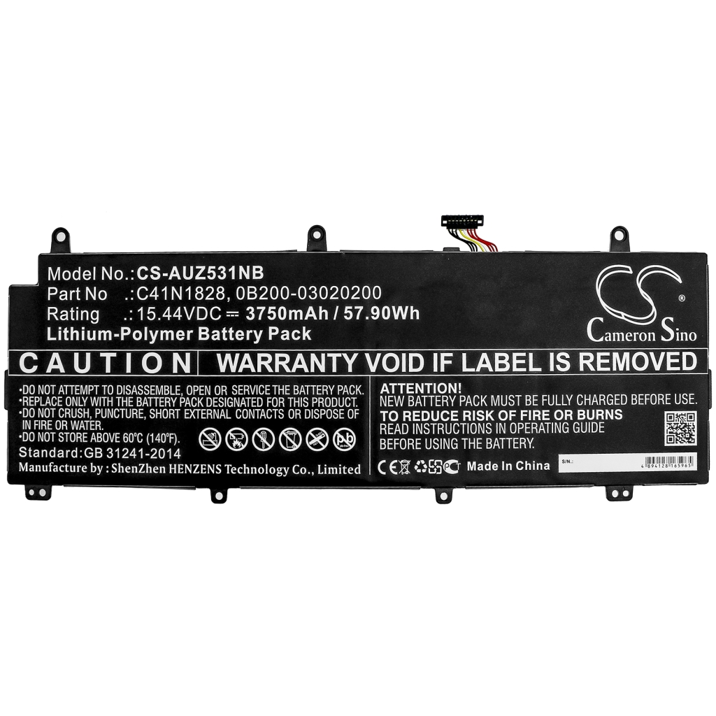 Battery Replaces C41N1828