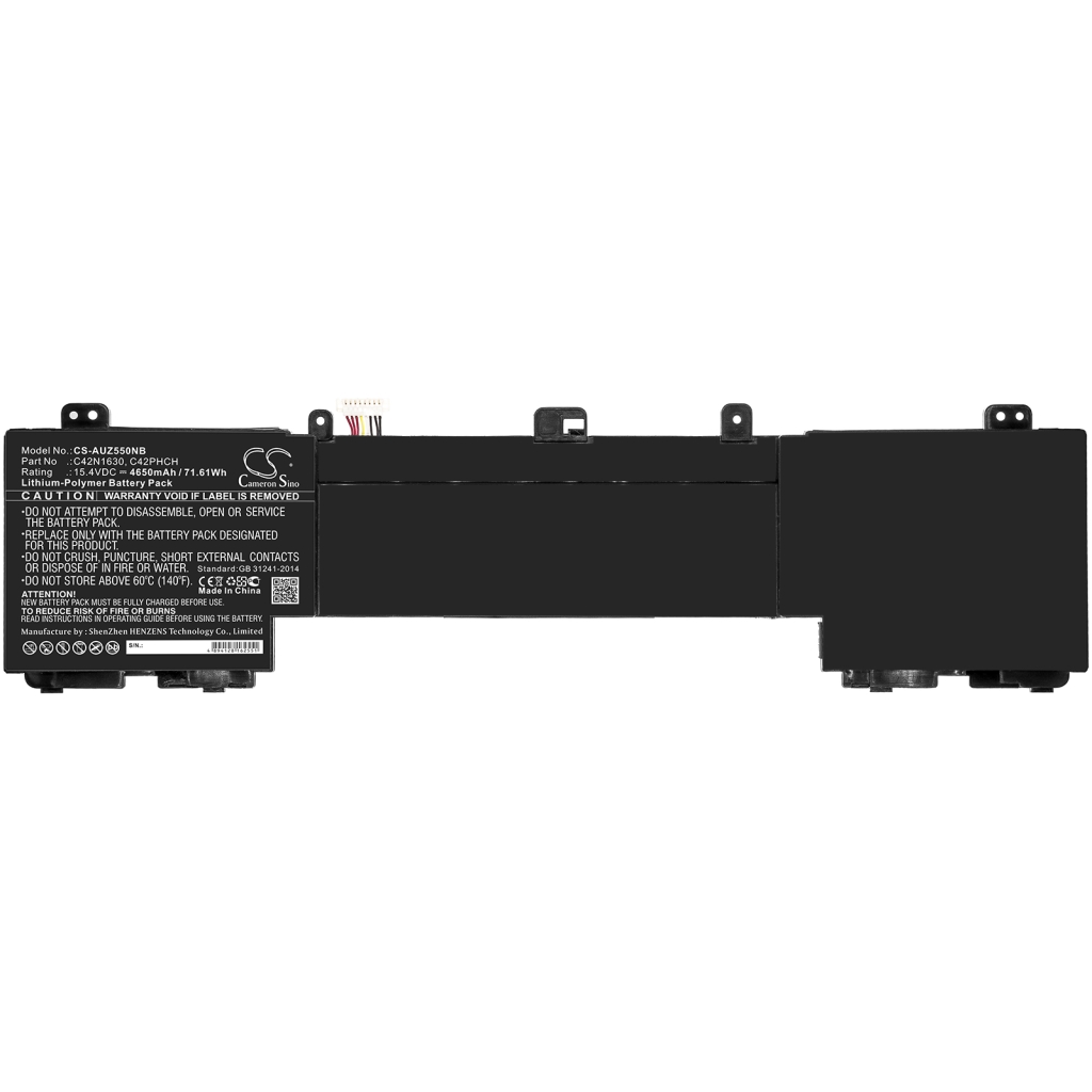 Batterier Ersätter Zenbook Pro UX550VD-BN082R