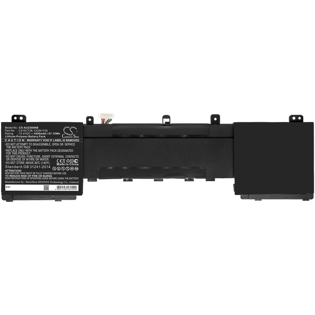 Batterier Ersätter ZenBook Pro 15 UX580GE-BN085T