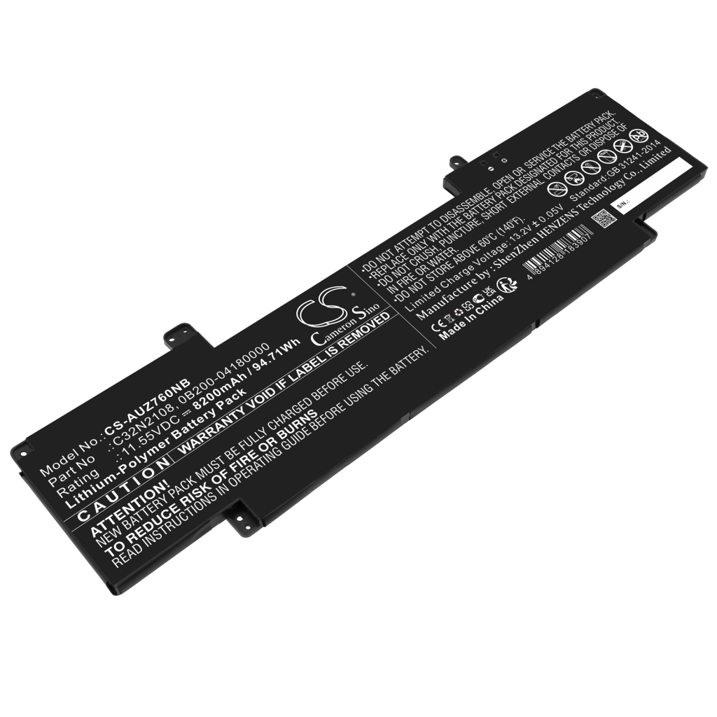 Batterier till bärbara datorer Asus CS-AUZ760NB