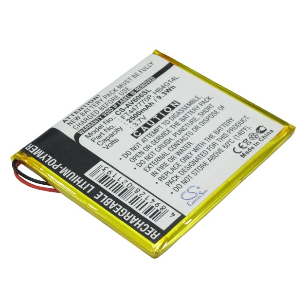 Batterier till MP3-spelare Archos CS-AV606SL