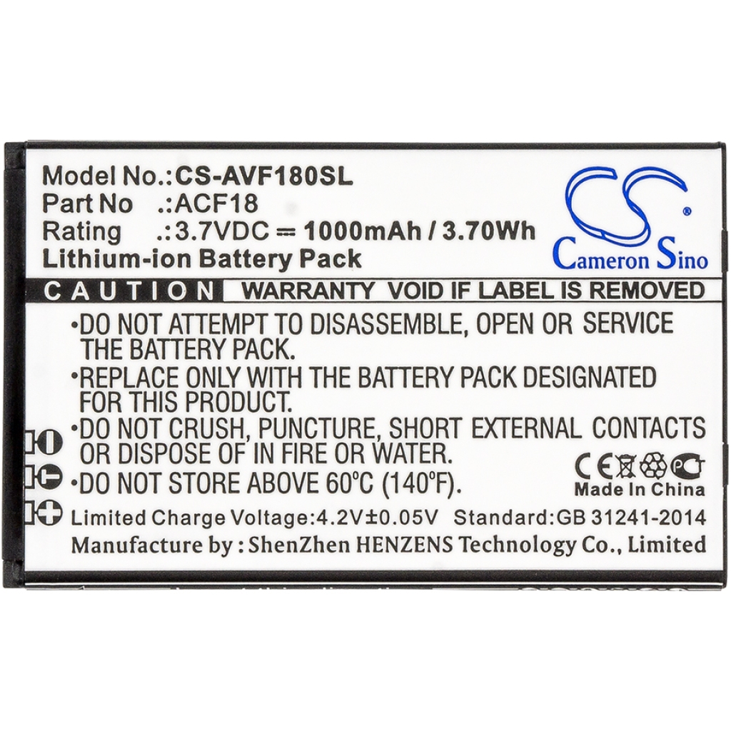 Batterier Ersätter ACF18V2