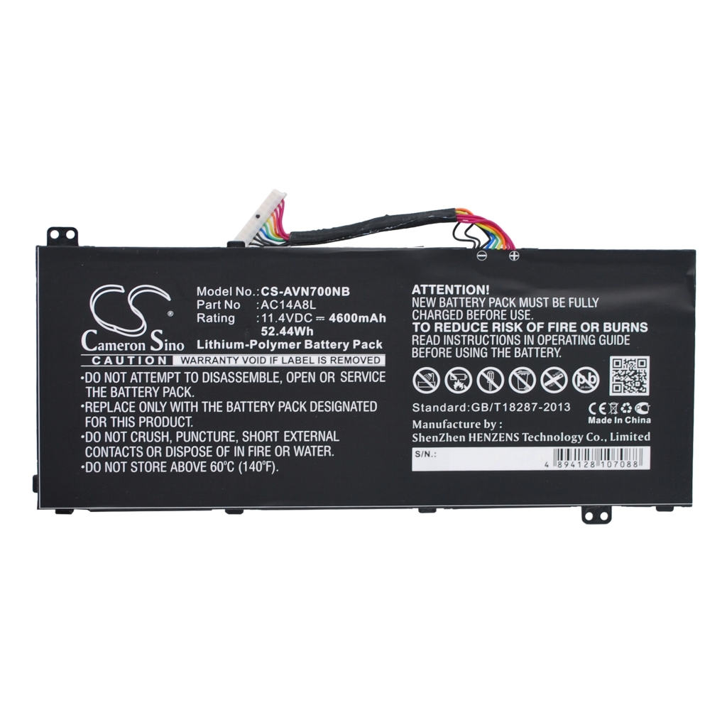 Battery Replaces AC14A8L(3ICP7/61/80)