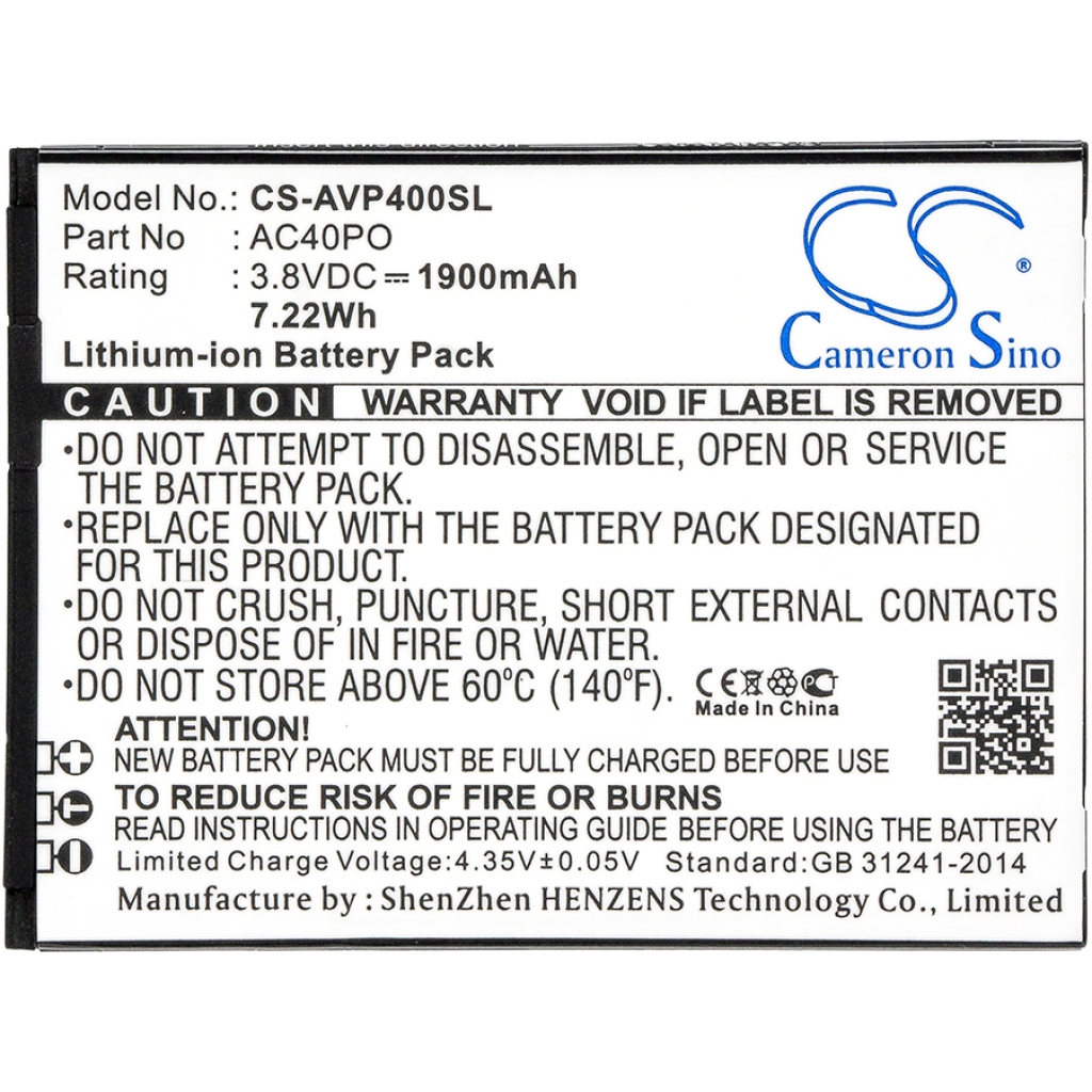 Battery Replaces AC40PO