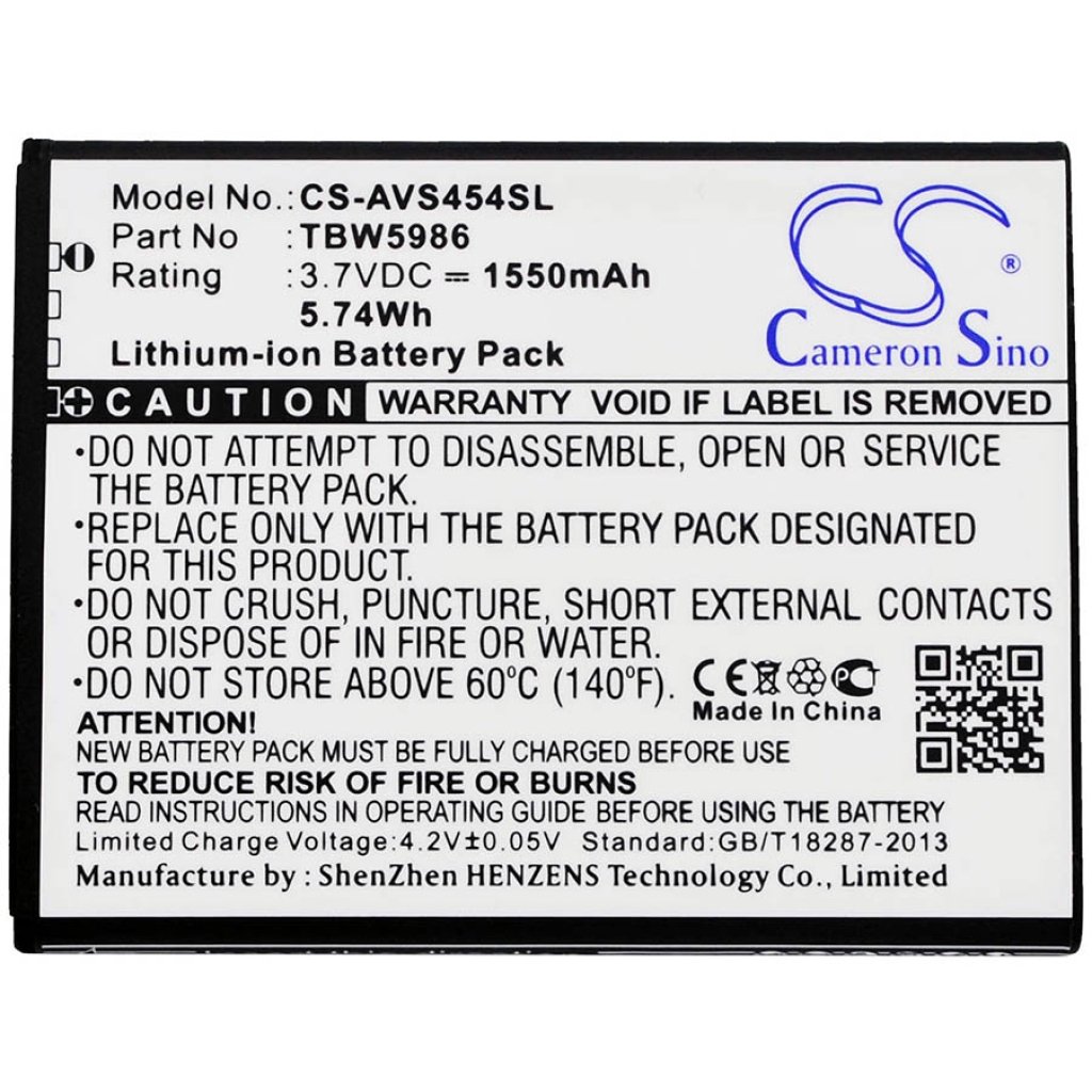 Batterier till mobiltelefoner Archos CS-AVS454SL