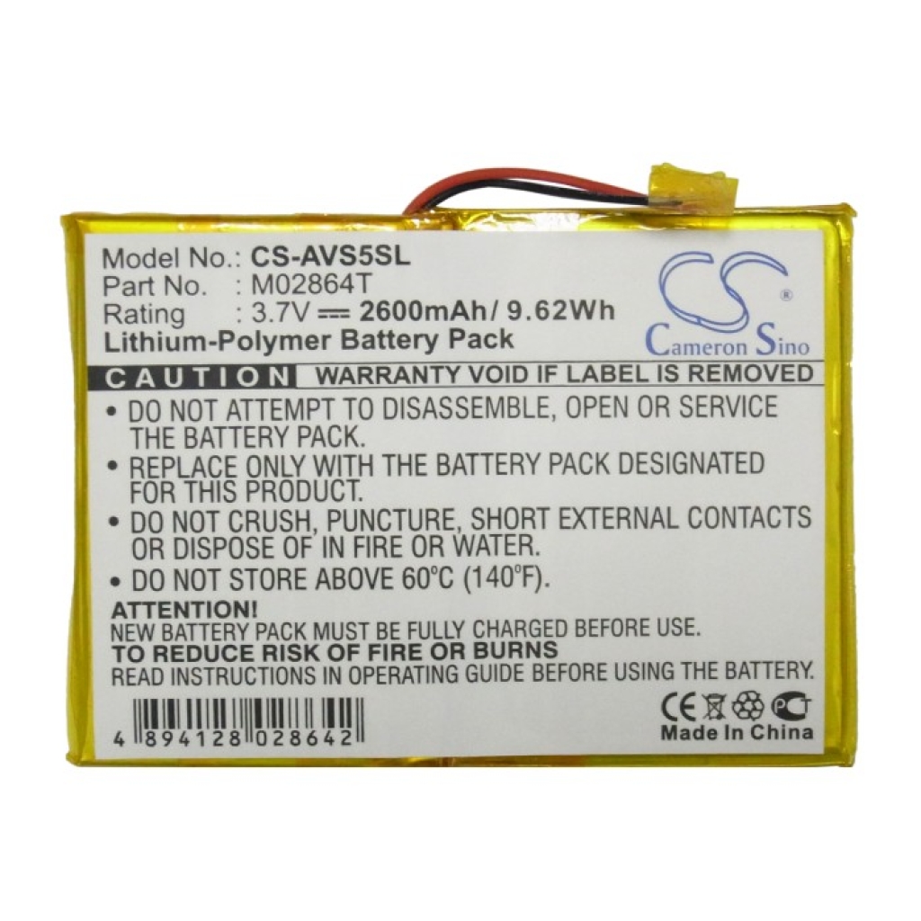 Battery Replaces M02864T