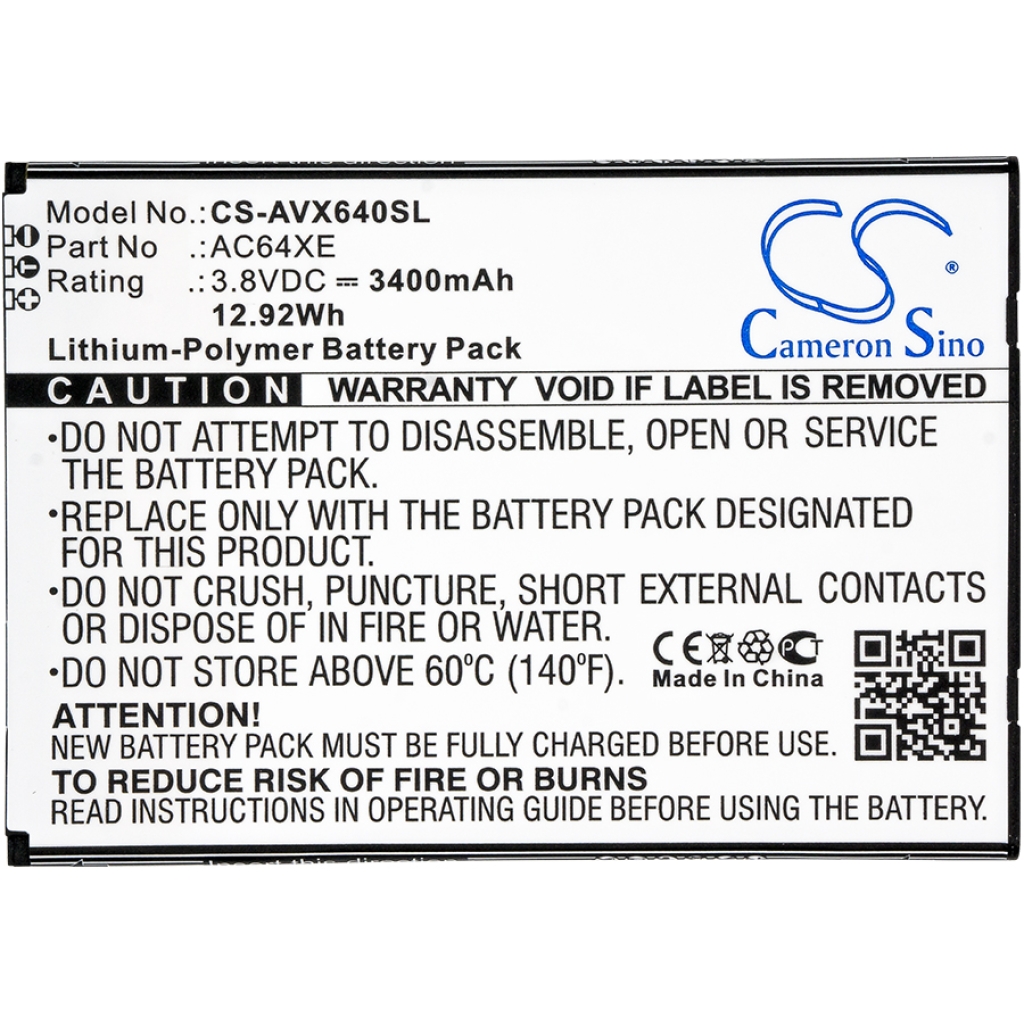 Batterier till mobiltelefoner Archos CS-AVX640SL