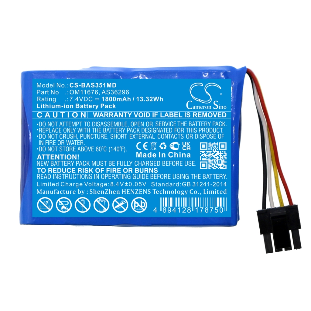 Batterier Ersätter Spectrum 35195 Wireless Infusion Pump (55075-1