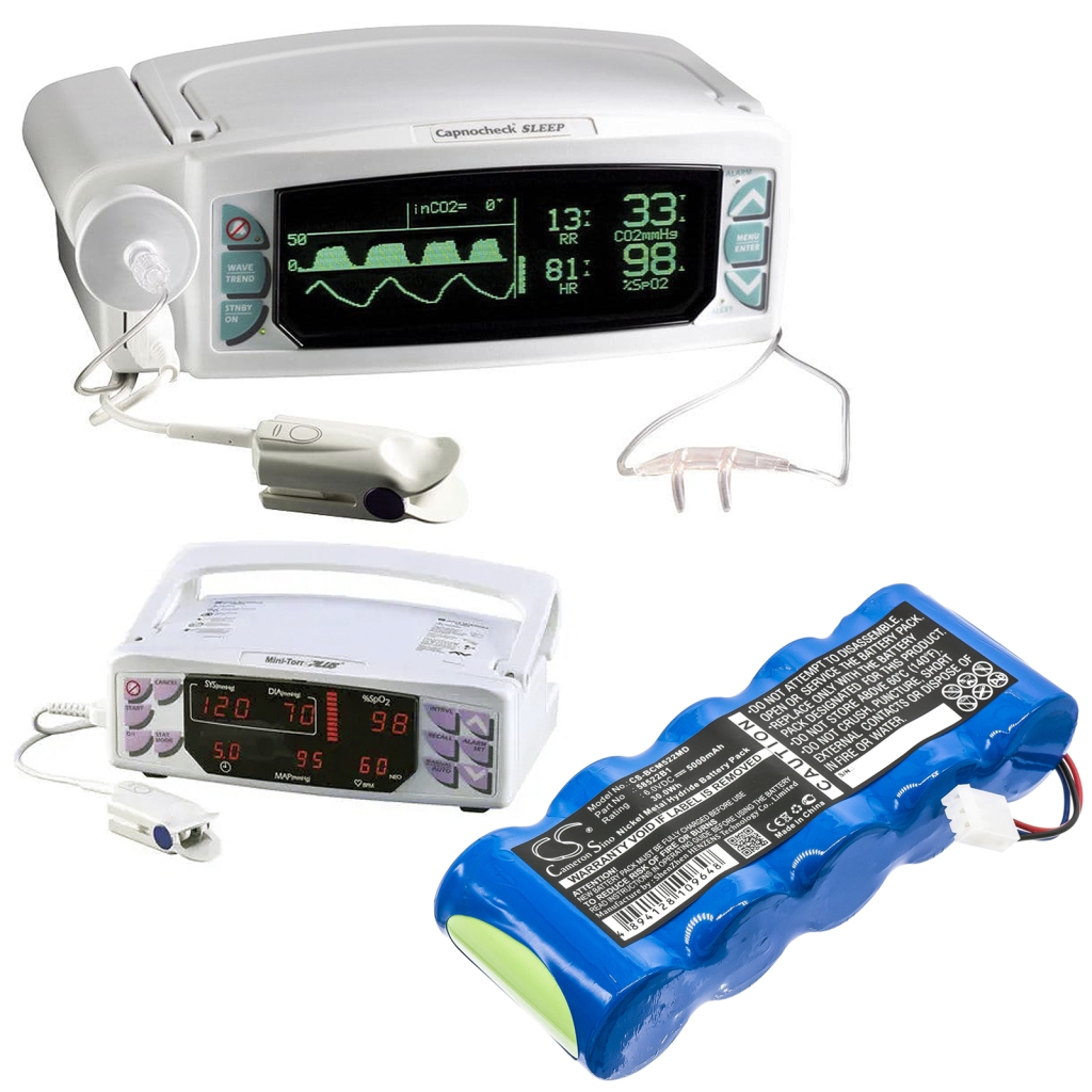 Batterier Ersätter 9004 Patient Monitor