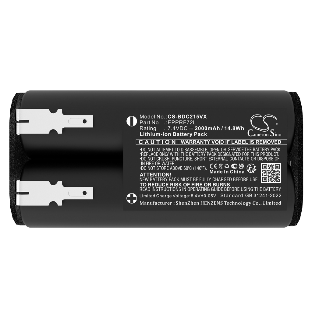 Batterier till dammsugare Black+decker CS-BDC215VX