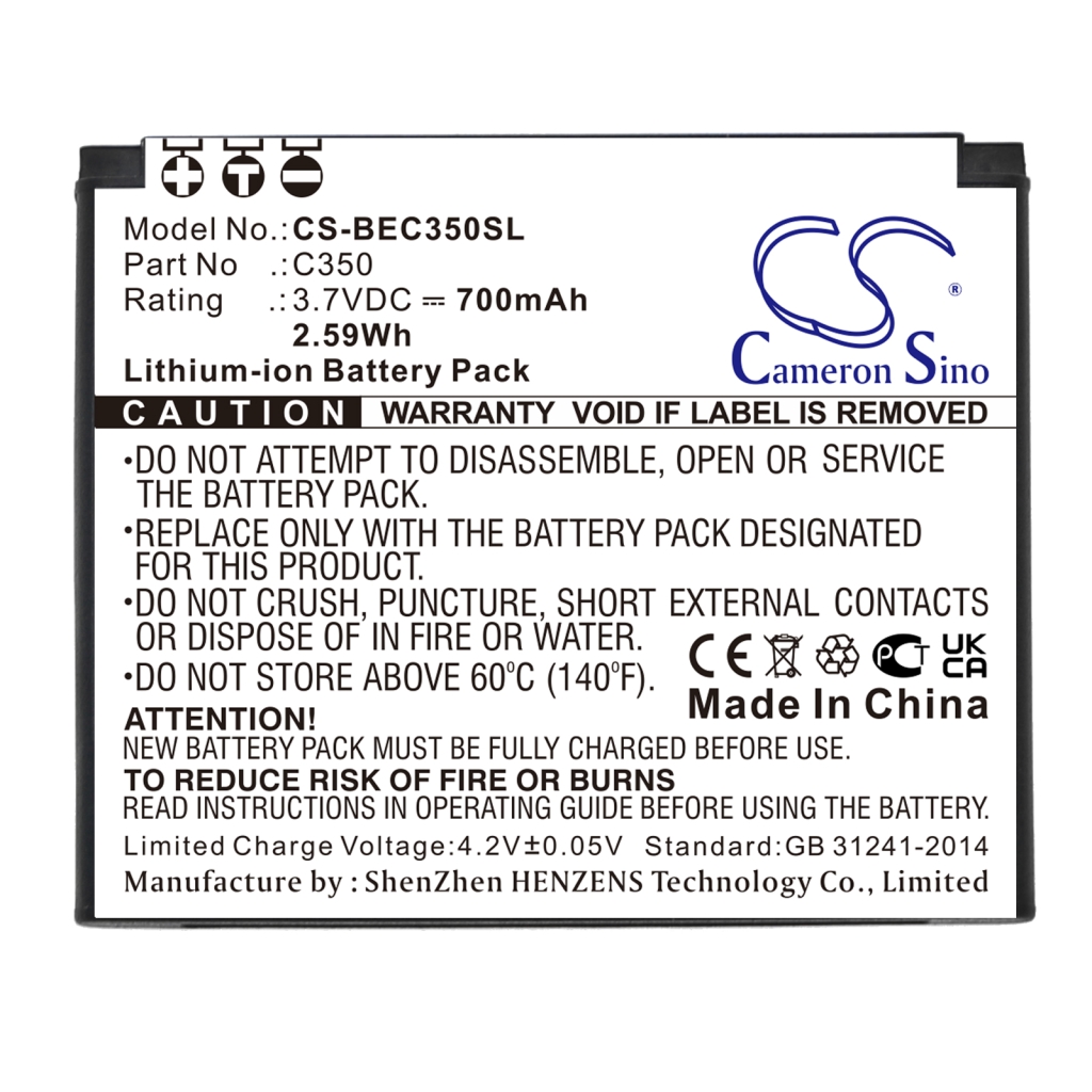 Batterier till mobiltelefoner Bea-fon CS-BEC350SL