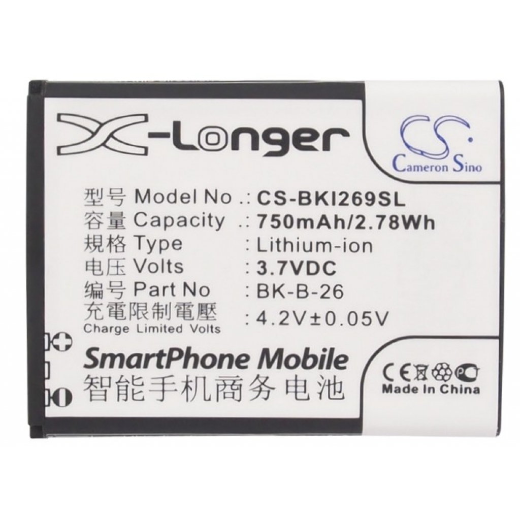 Batterier till mobiltelefoner BBK CS-BKI269SL