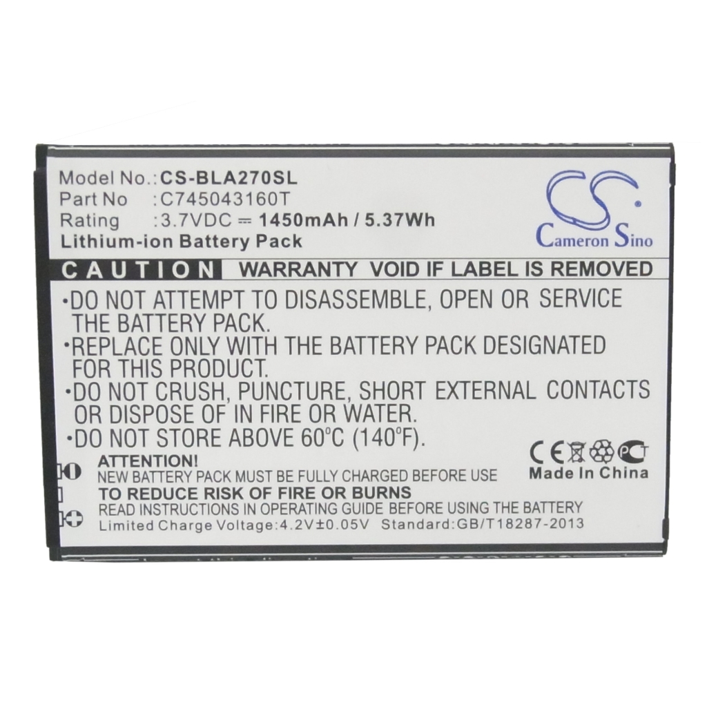 Mobile Phone Battery BLU CS-BLA270SL