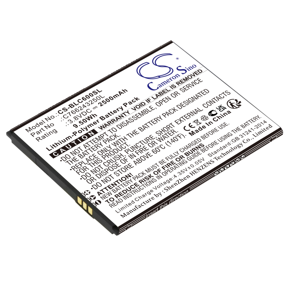 Battery Replaces C766243250L