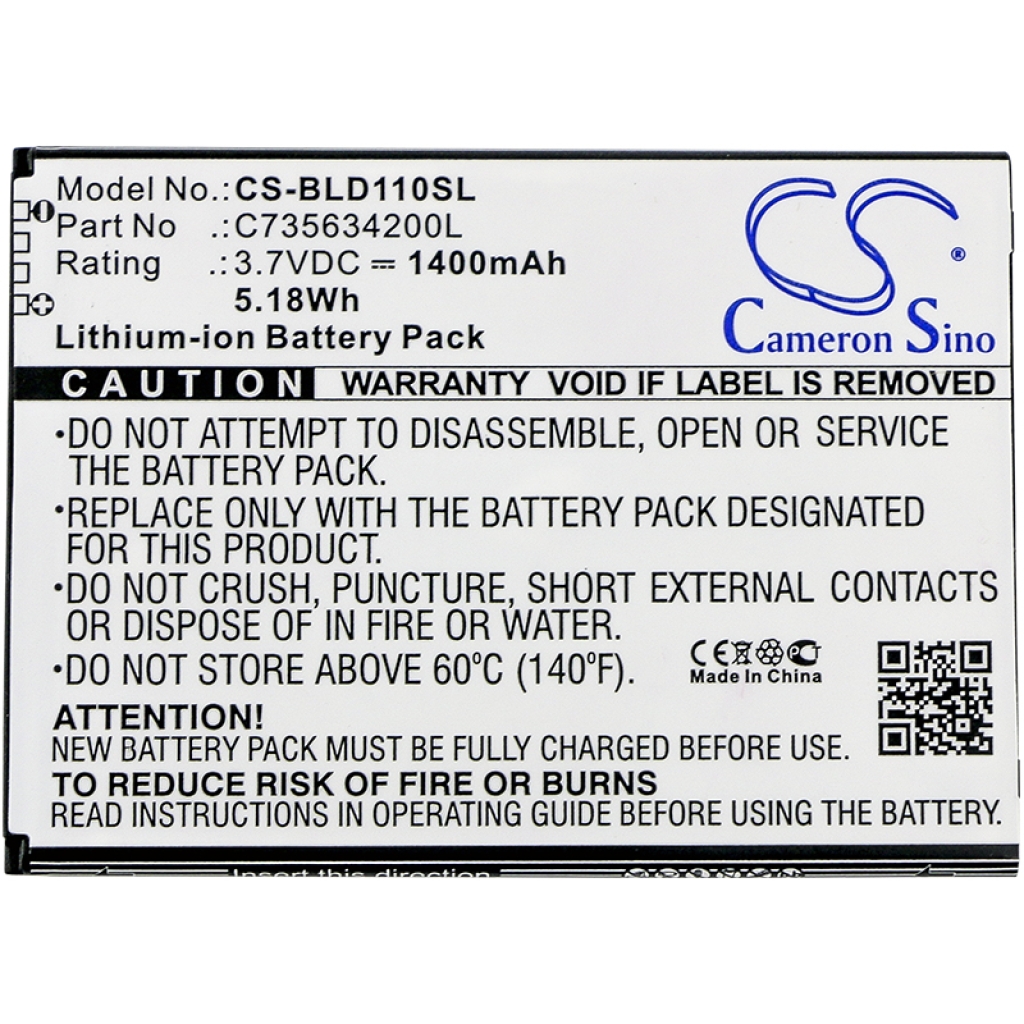 Battery Replaces C735634200L