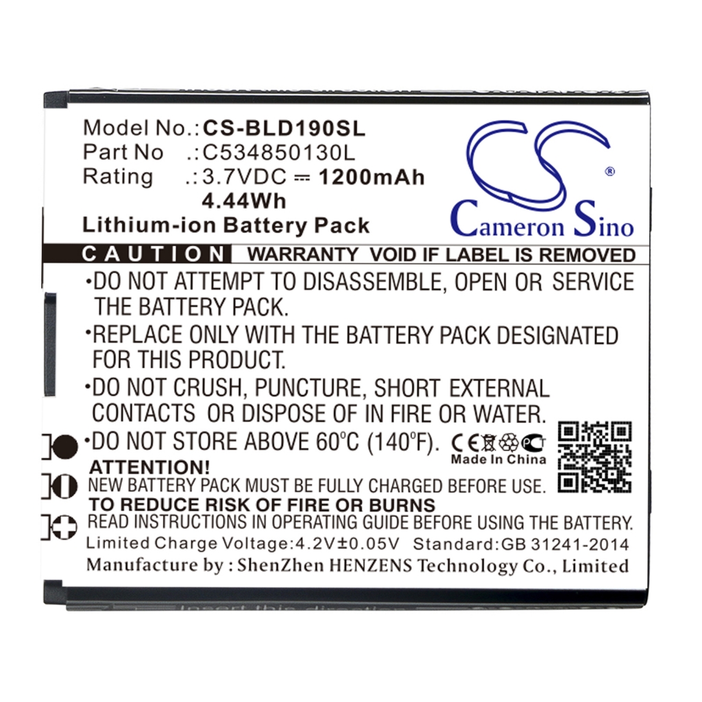 Batterier Ersätter C534850130L