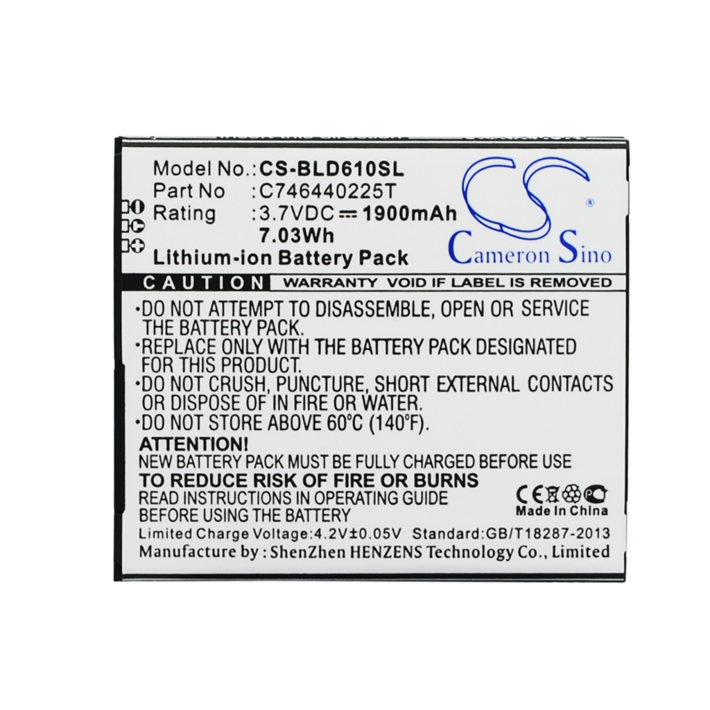 Batterier Ersätter C746440225T