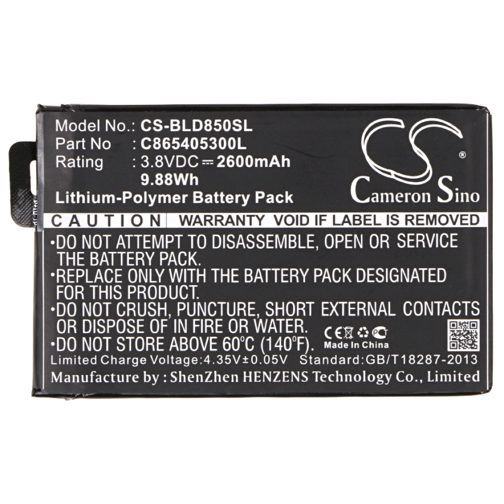 Battery Replaces C865405300L