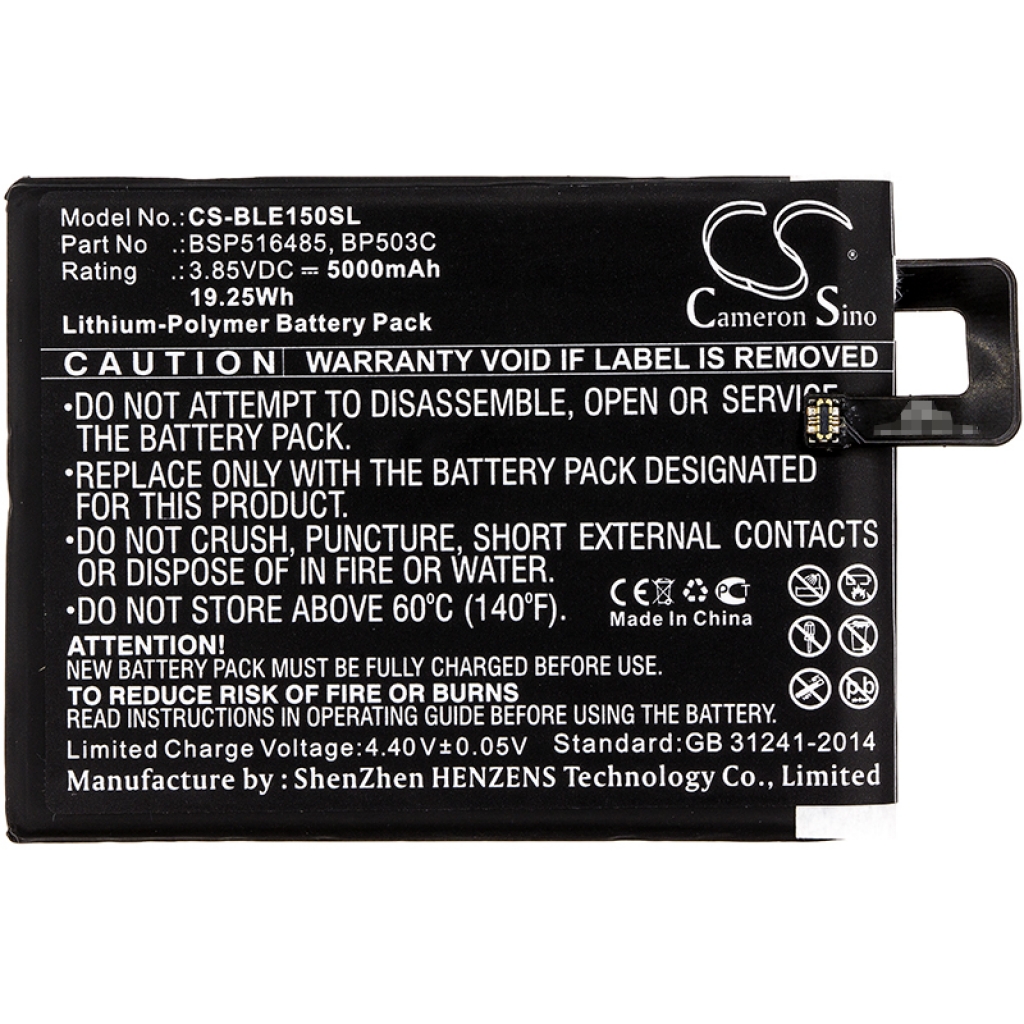 Batterier till mobiltelefoner BLU CS-BLE150SL