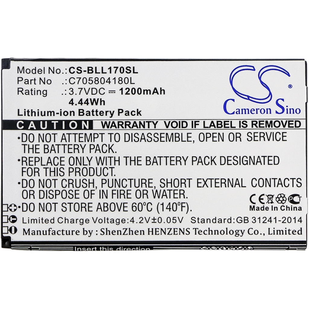 Batterier Ersätter C705804180L