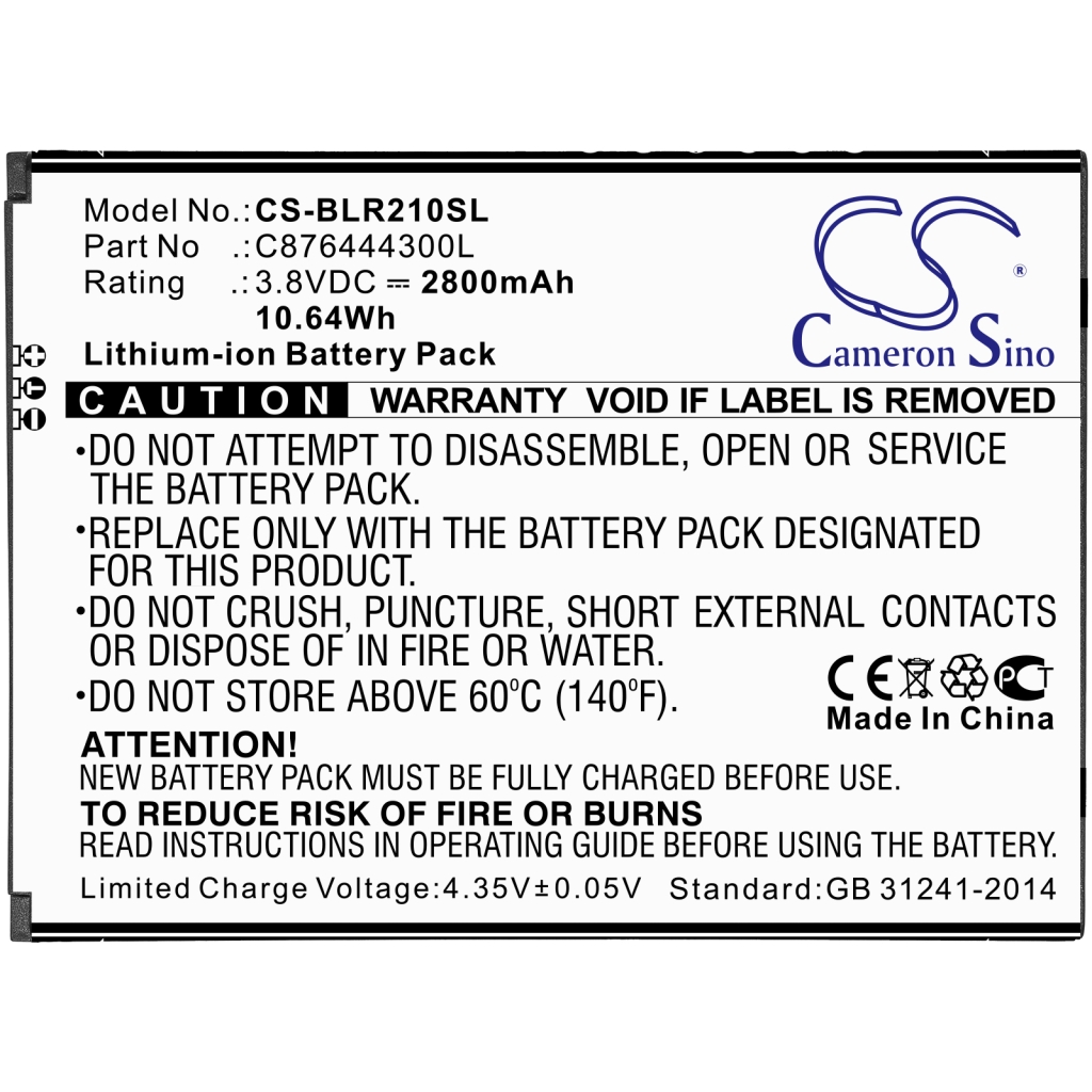 Batterier till mobiltelefoner BLU CS-BLR210SL