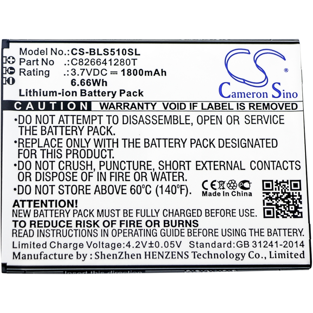 Batterier Ersätter C826641280T