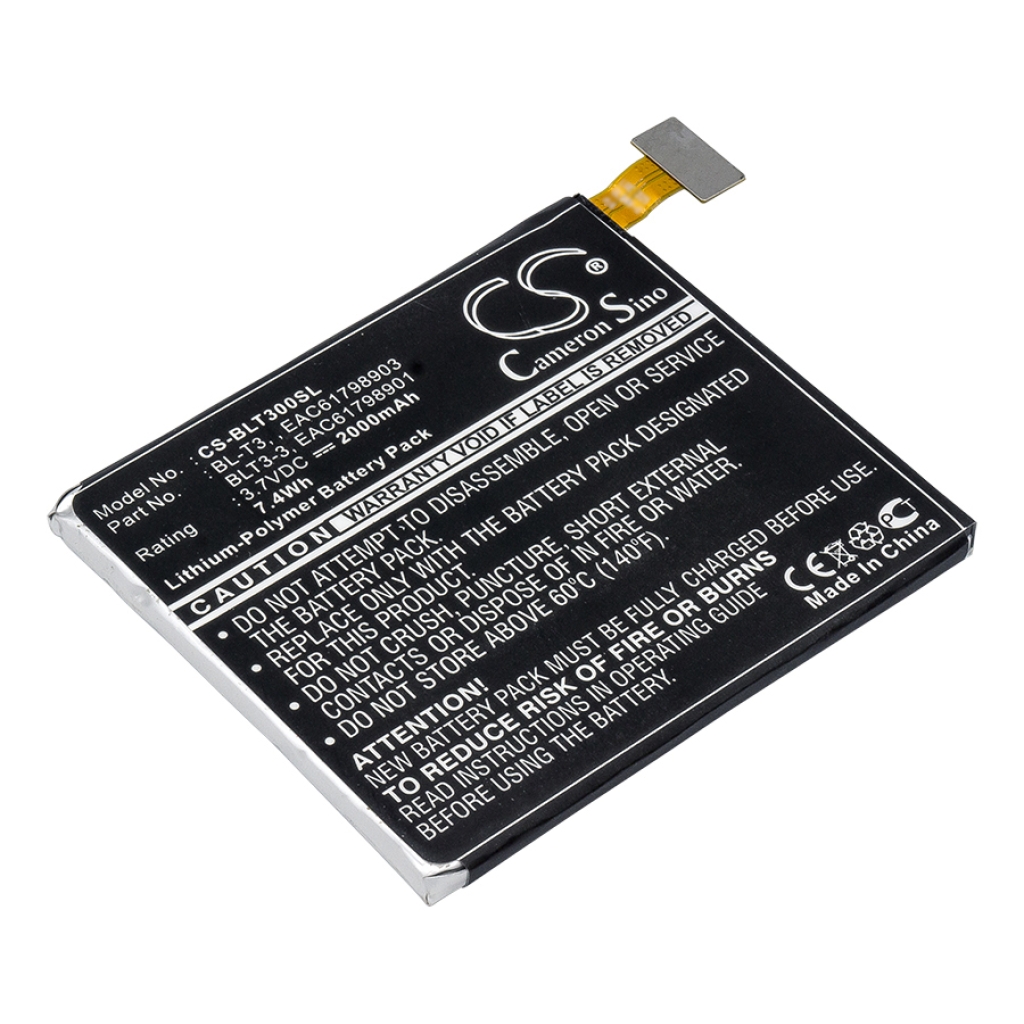 Tablet Battery LG CS-BLT300SL