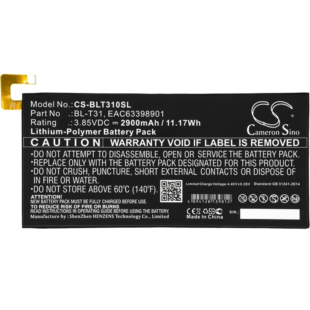 Tablet Battery LG CS-BLT310SL