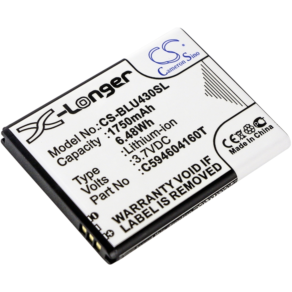 Batterier till mobiltelefoner BLU CS-BLU430SL