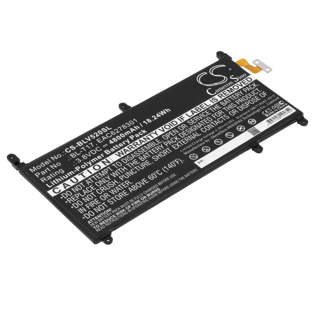 Batterier för surfplattor LG CS-BLV520SL