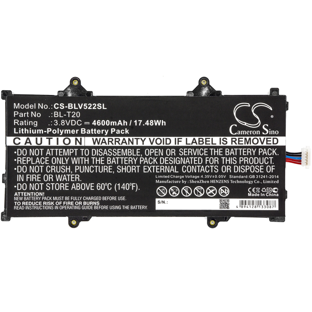 Batterier för surfplattor LG CS-BLV522SL