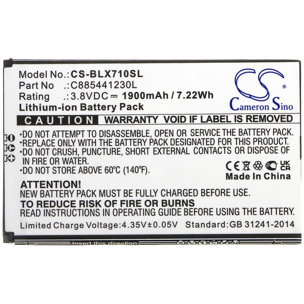 Batterier Ersätter C885441230L