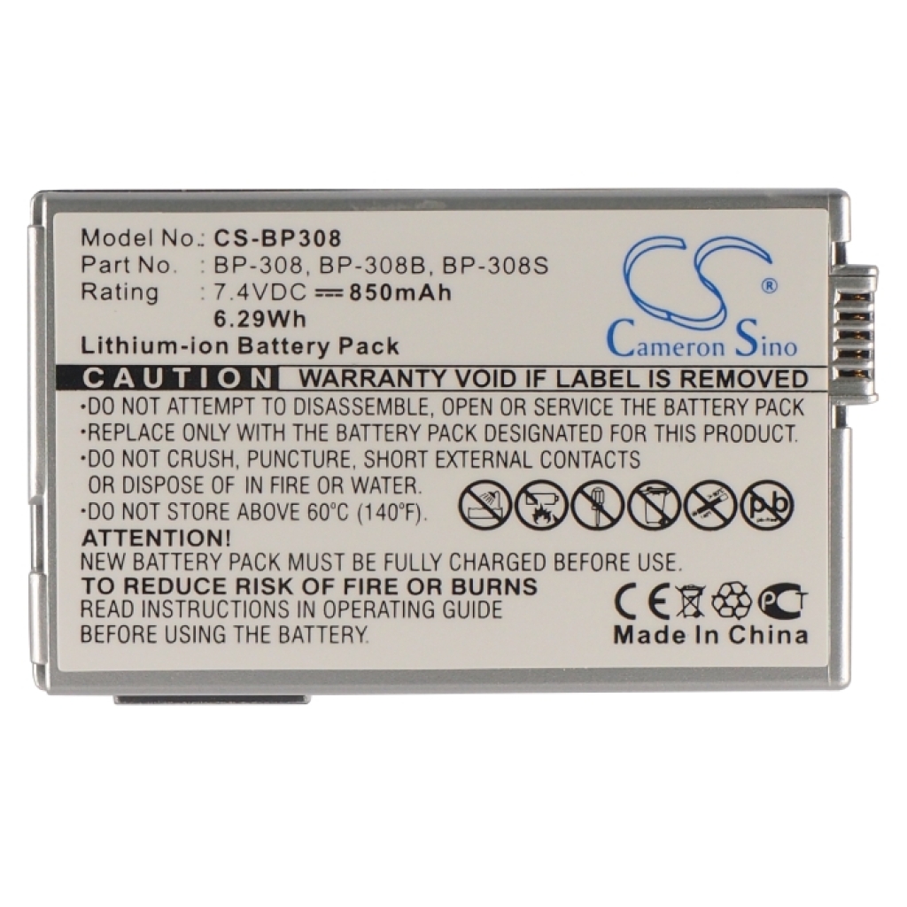 Batterier Ersätter BP-308B