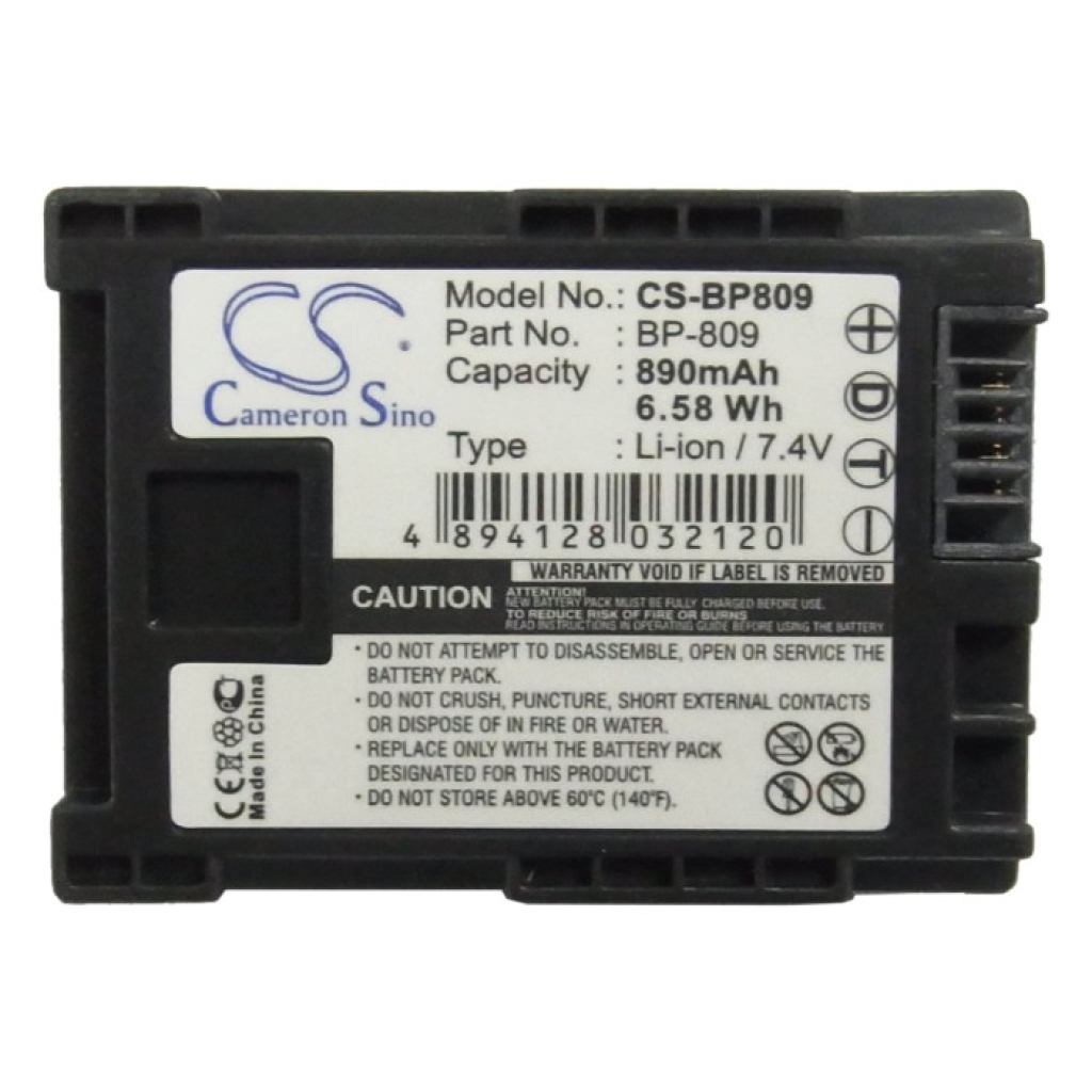 Batterier Ersätter BP-809/S