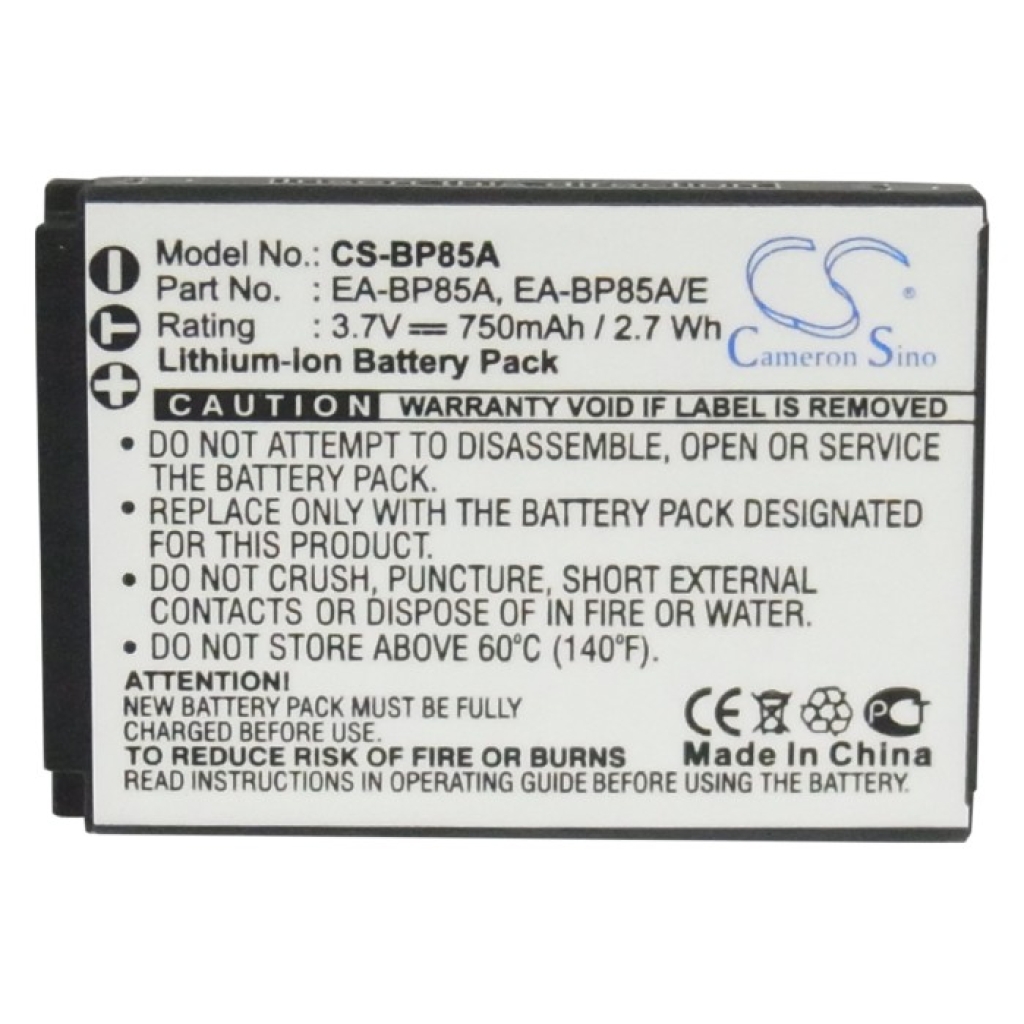 Camera Battery Samsung EC-SH100ZBPRUS