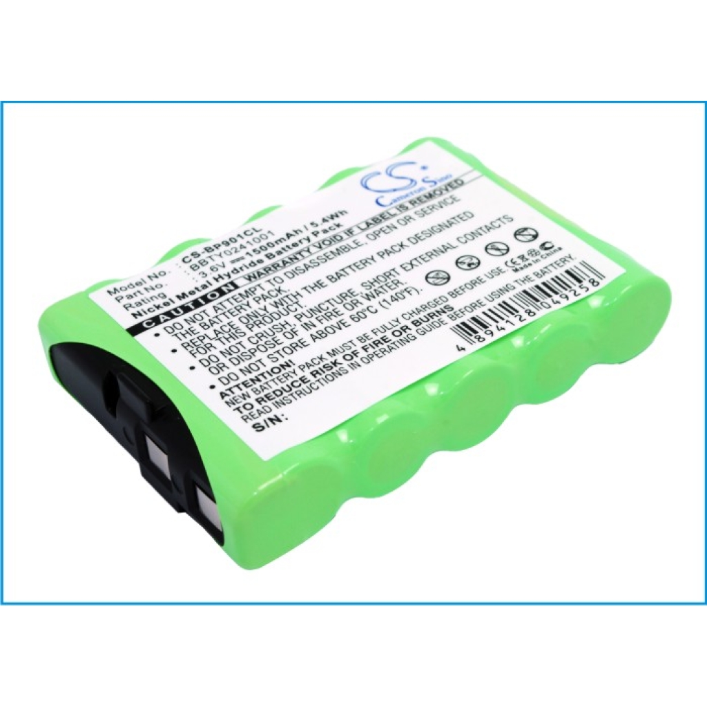 Batterier för skanner Vocollect CS-BP901CL