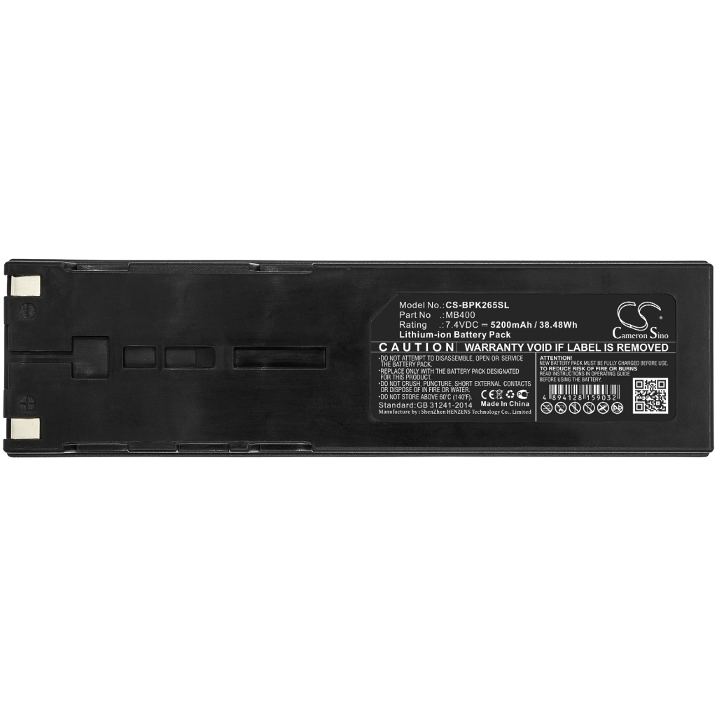 Compatible battery replacement for Bk precision MB400