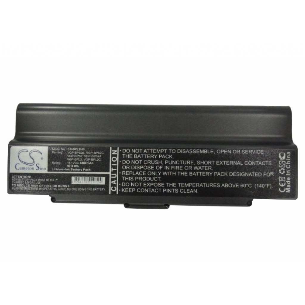 Batterier Ersätter VGN-C150P/ B