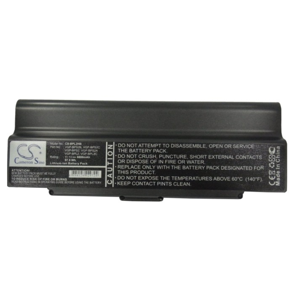 Battery Replaces VGP-BPL2C