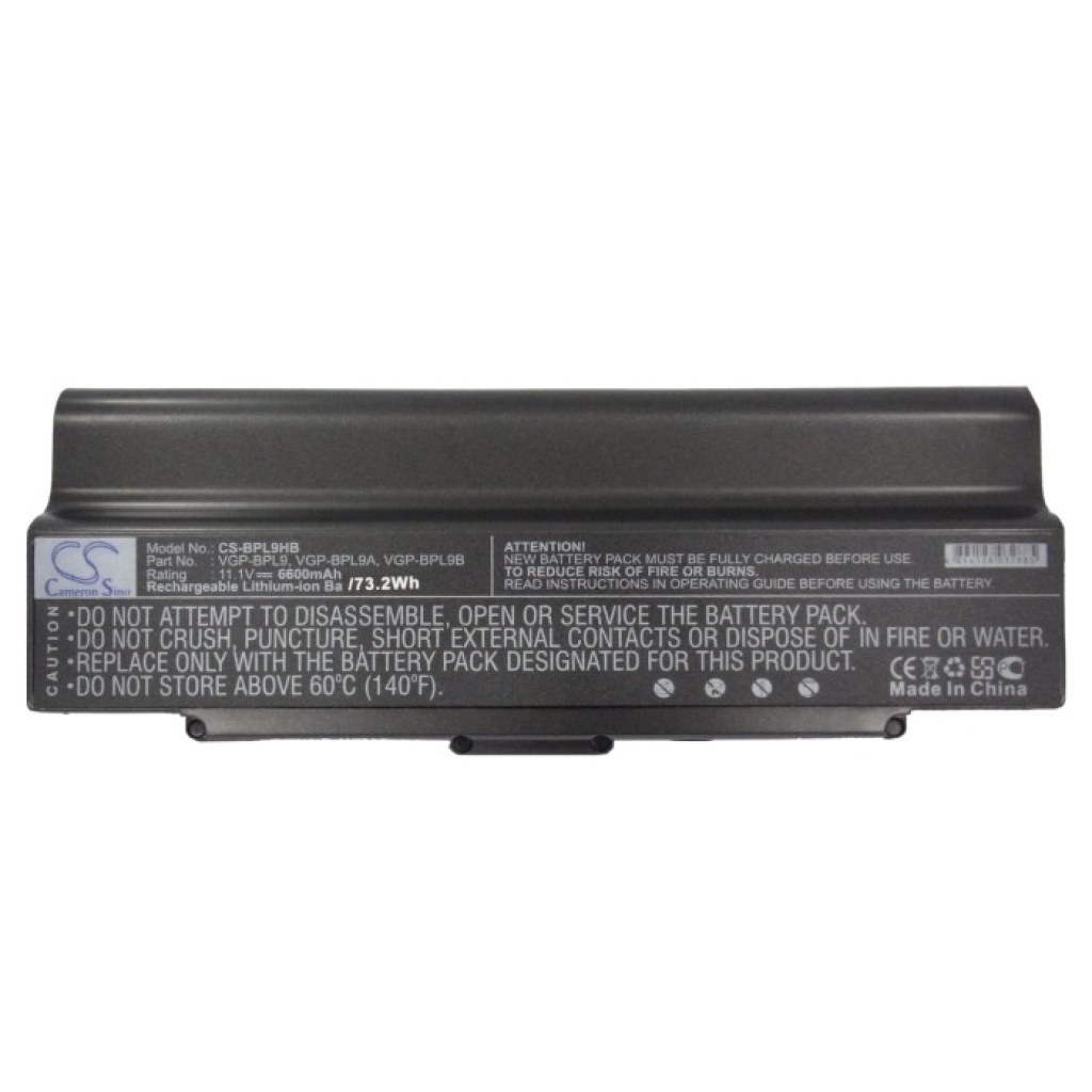 Notebook battery Sony VAIO VGN-CR290EAL