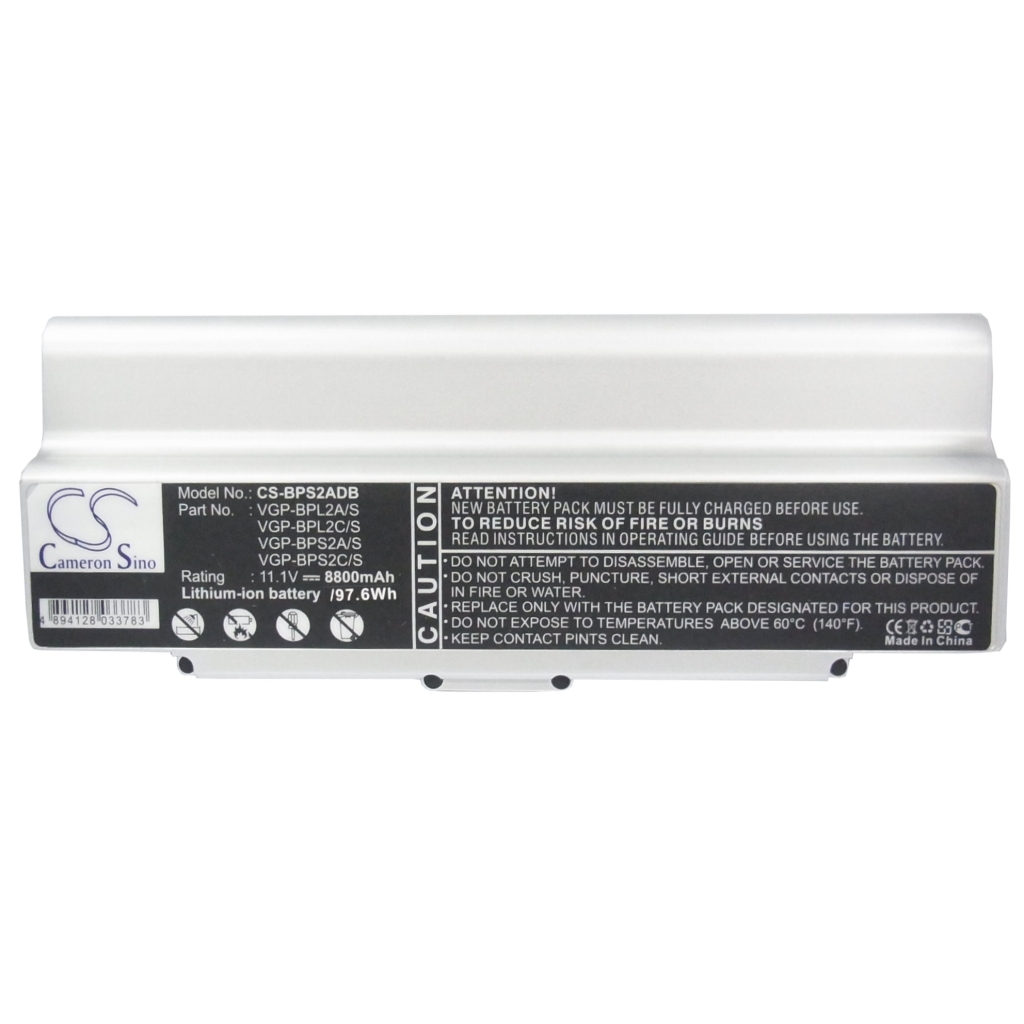 Notebook battery Sony VAIO VGN-N27GH