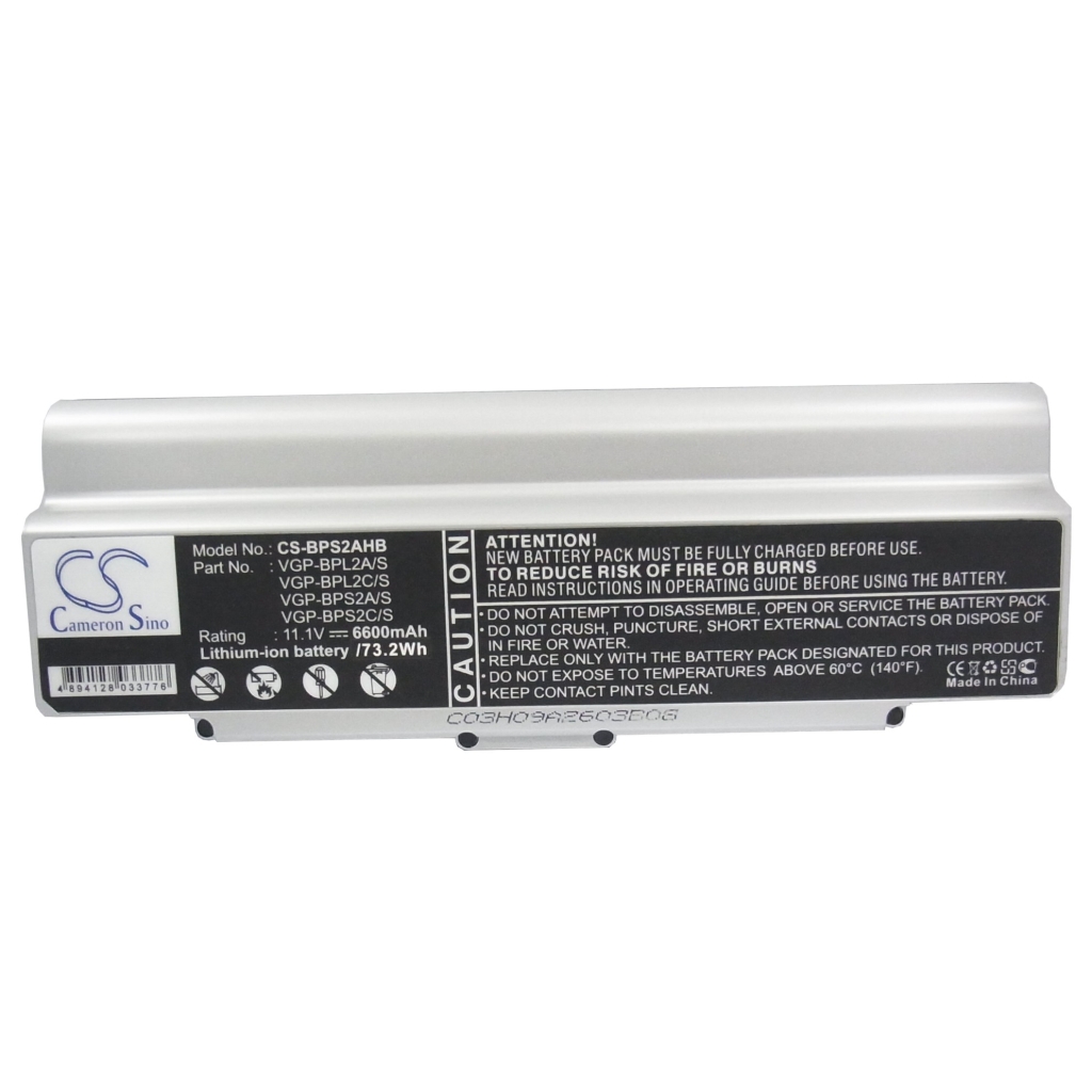 Notebook battery Sony VAIO VGN-N17G